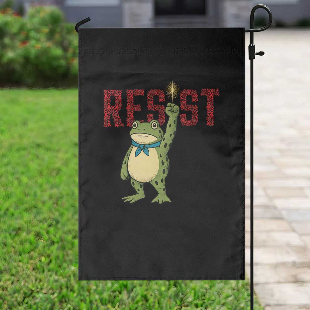Resist Frog AIDS Awareness Garden Flag Portland Activist Political Meme HIV Support Red Ribbon TS14 Print Your Wear