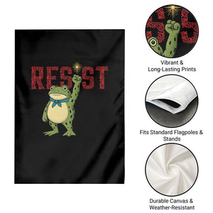 Resist Frog AIDS Awareness Garden Flag Portland Activist Political Meme HIV Support Red Ribbon - Print Your Wear