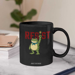 Resist Frog AIDS Awareness Coffee Mug Portland Activist Political Meme HIV Support Red Ribbon TS14 Print Your Wear