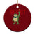Resist Frog AIDS Awareness Ceramic Ornament Portland Activist Political Meme HIV Support Red Ribbon - Print Your Wear