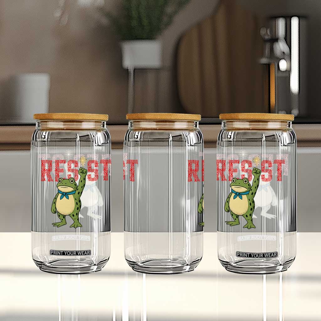 Resist Frog AIDS Awareness Glass Can Portland Activist Political Meme HIV Support Red Ribbon TS14 Print Your Wear