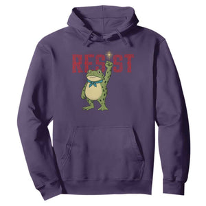 Resist Frog AIDS Awareness Hoodie Portland Activist Political Meme HIV Support Red Ribbon TS14 Purple Print Your Wear