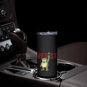 Resist Frog AIDS Awareness Skinny Tumbler Portland Activist Political Meme HIV Support Red Ribbon TS14 Print Your Wear