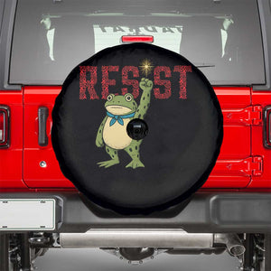 Resist Frog AIDS Awareness Spare Tire Cover Portland Activist Political Meme HIV Support Red Ribbon TS14 Black Print Your Wear