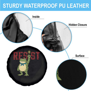 Resist Frog AIDS Awareness Spare Tire Cover Portland Activist Political Meme HIV Support Red Ribbon TS14 Print Your Wear