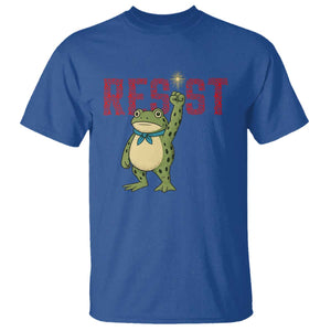 Resist Frog AIDS Awareness T Shirt Portland Activist Political Meme HIV Support Red Ribbon TS14 Royal Blue Print Your Wear