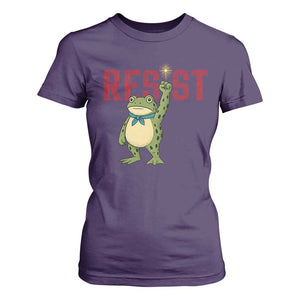 Resist Frog AIDS Awareness T Shirt For Women Portland Activist Political Meme HIV Support Red Ribbon TS14 Purple Print Your Wear