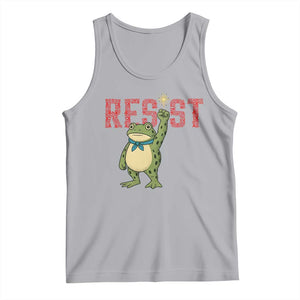 Resist Frog AIDS Awareness Tank Top Portland Activist Political Meme HIV Support Red Ribbon TS14 Athletic Heather Print Your Wear