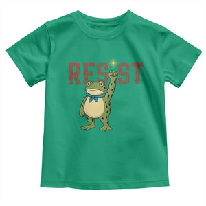 Resist Frog AIDS Awareness Toddler T Shirt Portland Activist Political Meme HIV Support Red Ribbon TS14 Irish Green Print Your Wear
