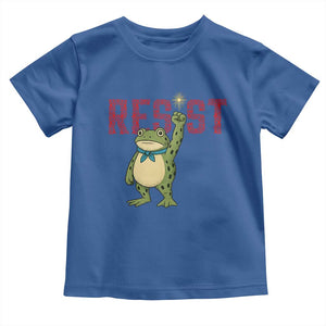 Resist Frog AIDS Awareness Toddler T Shirt Portland Activist Political Meme HIV Support Red Ribbon TS14 Royal Blue Print Your Wear