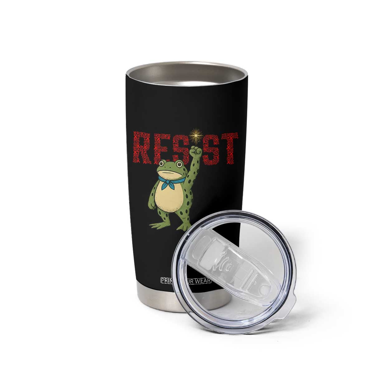 Resist Frog AIDS Awareness Tumbler Cup Portland Activist Political Meme HIV Support Red Ribbon TS14 Print Your Wear