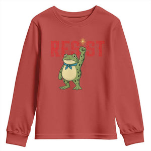 Resist Frog AIDS Awareness Youth Sweatshirt Portland Activist Political Meme HIV Support Red Ribbon TS14 Red Print Your Wear