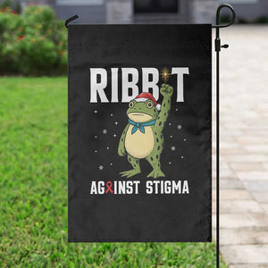 Resist Frog AIDS Awareness Christmas Garden Flag Funny Portland Activist Meme HIV Support Red Ribbon - Print Your Wear