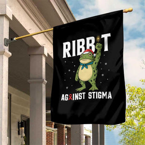 Resist Frog AIDS Awareness Christmas Garden Flag Funny Portland Activist Meme HIV Support Red Ribbon - Print Your Wear