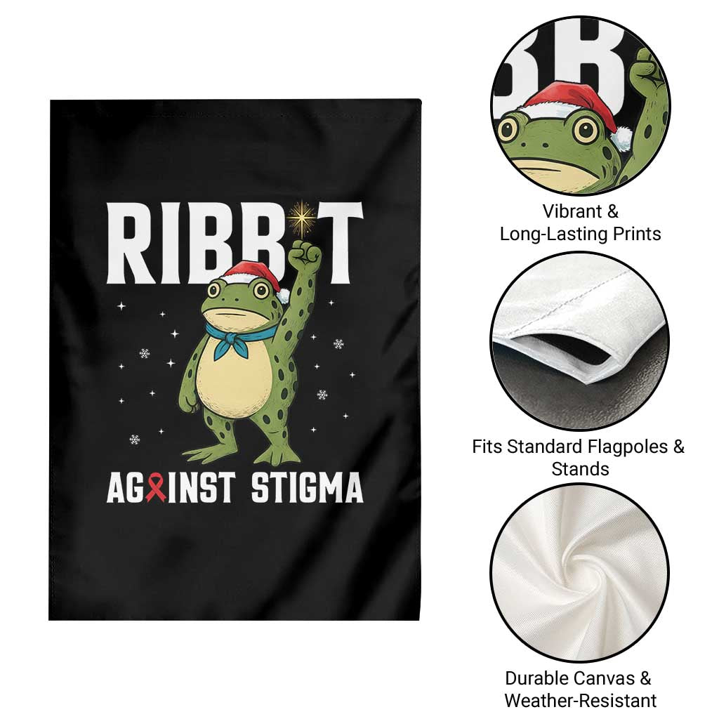 Resist Frog AIDS Awareness Christmas Garden Flag Funny Portland Activist Meme HIV Support Red Ribbon TS14 Print Your Wear