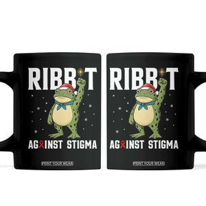 Resist Frog AIDS Awareness Christmas Coffee Mug Funny Portland Activist Meme HIV Support Red Ribbon - Print Your Wear