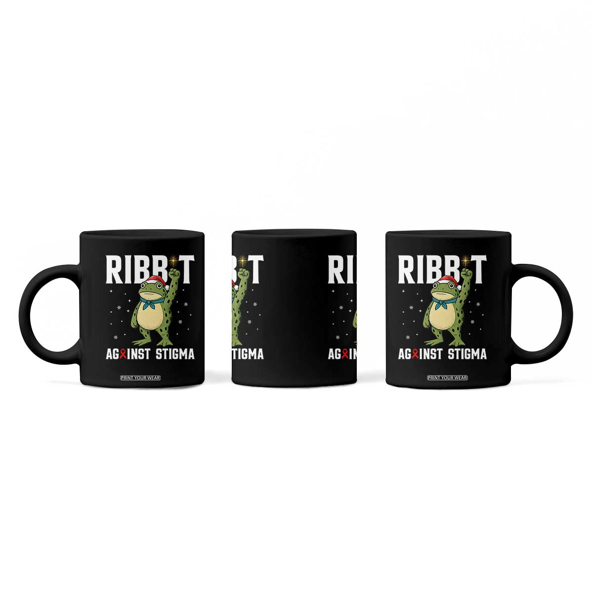 Resist Frog AIDS Awareness Christmas Coffee Mug Funny Portland Activist Meme HIV Support Red Ribbon TS14 Print Your Wear