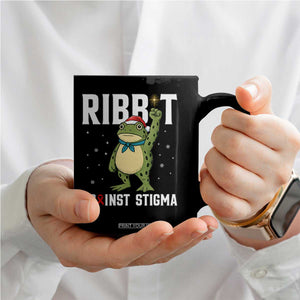 Resist Frog AIDS Awareness Christmas Coffee Mug Funny Portland Activist Meme HIV Support Red Ribbon - Print Your Wear