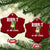 Resist Frog AIDS Awareness Xmas Ceramic Ornament Funny Portland Activist Meme HIV Support Red Ribbon - Print Your Wear