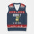 Resist Frog AIDS Awareness Xmas V-Neck Knit Sweater Vest Funny Portland Activist Meme HIV Support Red Ribbon - Print Your Wear