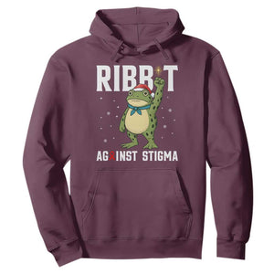 Resist Frog AIDS Awareness Christmas Hoodie Funny Portland Activist Meme HIV Support Red Ribbon TS14 Maroon Print Your Wear