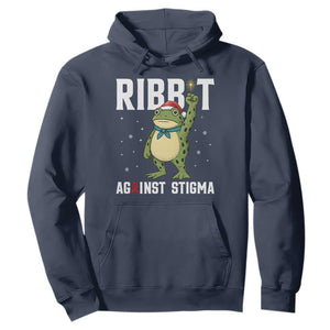 Resist Frog AIDS Awareness Christmas Hoodie Funny Portland Activist Meme HIV Support Red Ribbon TS14 Navy Print Your Wear