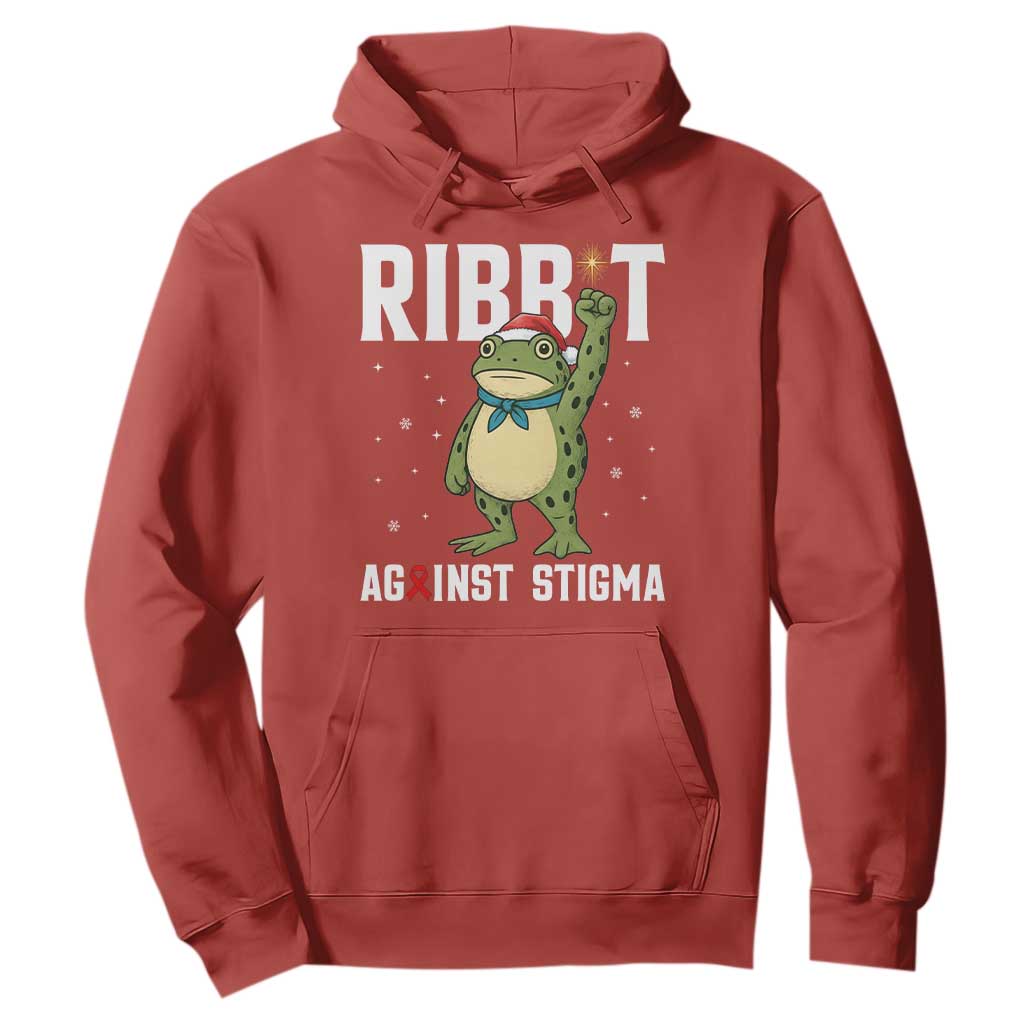 Resist Frog AIDS Awareness Christmas Hoodie Funny Portland Activist Meme HIV Support Red Ribbon TS14 Red Print Your Wear