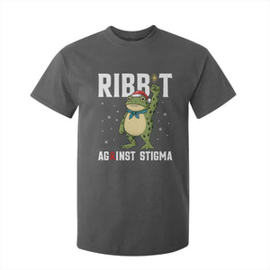 Resist Frog AIDS Awareness Christmas T Shirt For Kid Funny Portland Activist Meme HIV Support Red Ribbon TS14 Dark Heather Print Your Wear