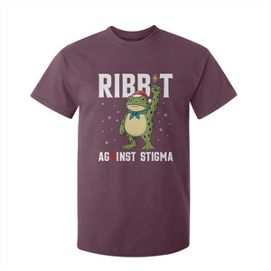 Resist Frog AIDS Awareness Christmas T Shirt For Kid Funny Portland Activist Meme HIV Support Red Ribbon TS14 Maroon Print Your Wear
