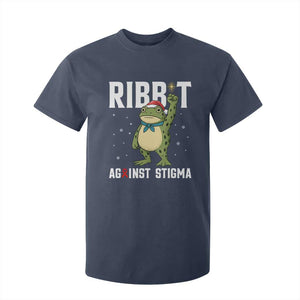 Resist Frog AIDS Awareness Christmas T Shirt For Kid Funny Portland Activist Meme HIV Support Red Ribbon TS14 Navy Print Your Wear
