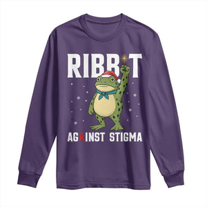 Resist Frog AIDS Awareness Christmas Long Sleeve Shirt Funny Portland Activist Meme HIV Support Red Ribbon TS14 Purple Print Your Wear