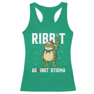 Resist Frog AIDS Awareness Christmas Racerback Tank Top Funny Portland Activist Meme HIV Support Red Ribbon TS14 Irish Green Print Your Wear