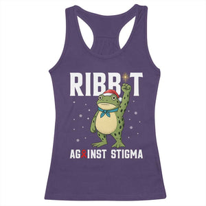 Resist Frog AIDS Awareness Christmas Racerback Tank Top Funny Portland Activist Meme HIV Support Red Ribbon TS14 Purple Print Your Wear