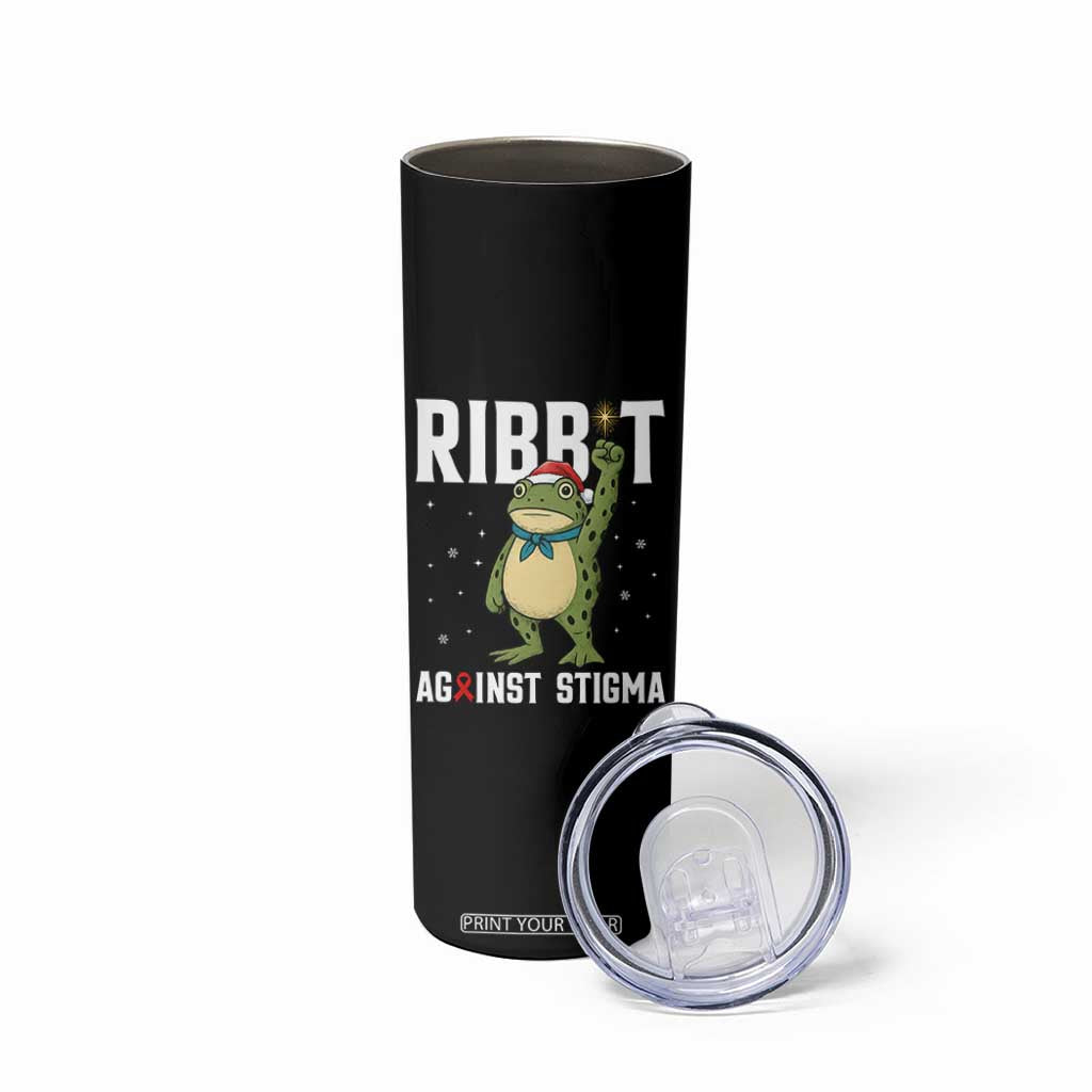 Resist Frog AIDS Awareness Christmas Skinny Tumbler Funny Portland Activist Meme HIV Support Red Ribbon TS14 Print Your Wear
