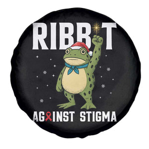 Resist Frog AIDS Awareness Christmas Spare Tire Cover Funny Portland Activist Meme HIV Support Red Ribbon - Print Your Wear