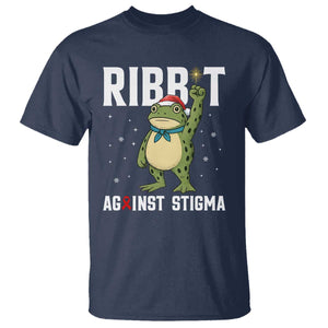 Resist Frog AIDS Awareness Christmas T Shirt Funny Portland Activist Meme HIV Support Red Ribbon TS14 Navy Print Your Wear