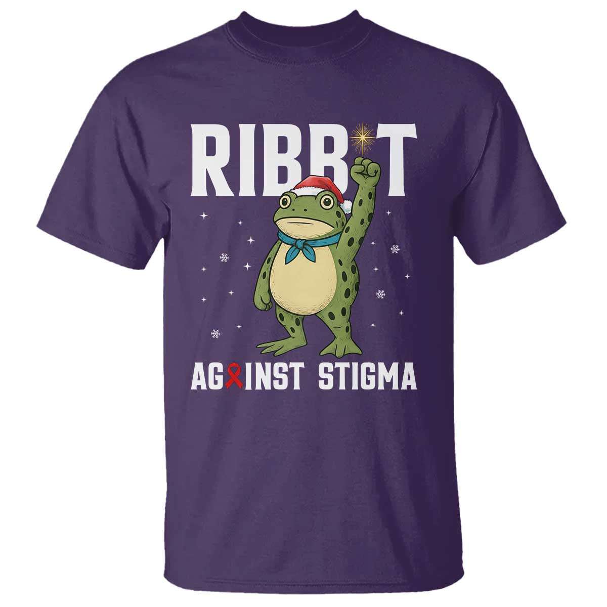 Resist Frog AIDS Awareness Christmas T Shirt Funny Portland Activist Meme HIV Support Red Ribbon TS14 Purple Print Your Wear