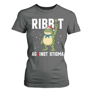 Resist Frog AIDS Awareness Christmas T Shirt For Women Funny Portland Activist Meme HIV Support Red Ribbon TS14 Dark Heather Print Your Wear