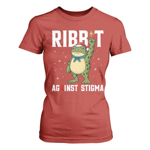 Resist Frog AIDS Awareness Christmas T Shirt For Women Funny Portland Activist Meme HIV Support Red Ribbon TS14 Red Print Your Wear