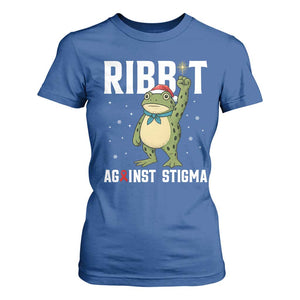 Resist Frog AIDS Awareness Christmas T Shirt For Women Funny Portland Activist Meme HIV Support Red Ribbon TS14 Royal Blue Print Your Wear