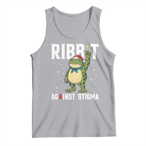 Resist Frog AIDS Awareness Christmas Tank Top Funny Portland Activist Meme HIV Support Red Ribbon TS14 Athletic Heather Print Your Wear