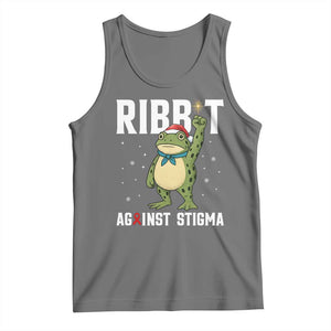 Resist Frog AIDS Awareness Christmas Tank Top Funny Portland Activist Meme HIV Support Red Ribbon TS14 Black Heather Print Your Wear