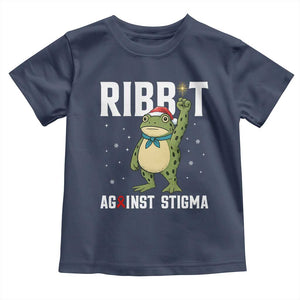 Resist Frog AIDS Awareness Christmas Toddler T Shirt Funny Portland Activist Meme HIV Support Red Ribbon TS14 Navy Print Your Wear