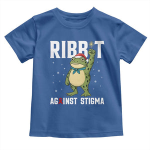 Resist Frog AIDS Awareness Christmas Toddler T Shirt Funny Portland Activist Meme HIV Support Red Ribbon TS14 Royal Blue Print Your Wear