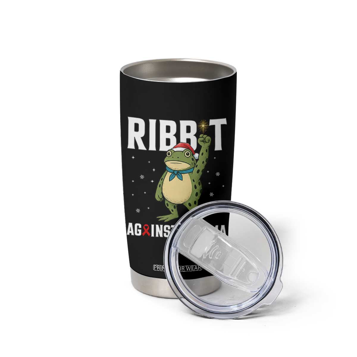Resist Frog AIDS Awareness Christmas Tumbler Cup Funny Portland Activist Meme HIV Support Red Ribbon TS14 Print Your Wear