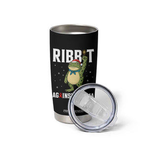 Resist Frog AIDS Awareness Christmas Tumbler Cup Funny Portland Activist Meme HIV Support Red Ribbon - Print Your Wear