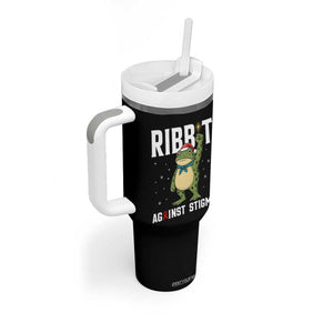 Resist Frog AIDS Awareness Christmas Tumbler With Handle Funny Portland Activist Meme HIV Support Red Ribbon - Print Your Wear