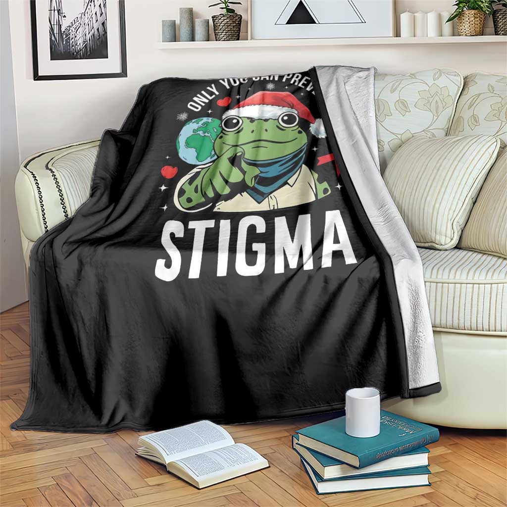Resist Frog AIDS Awareness Christmas Throw Blanket Only You Can Prevent Stigma TS14 Print Your Wear