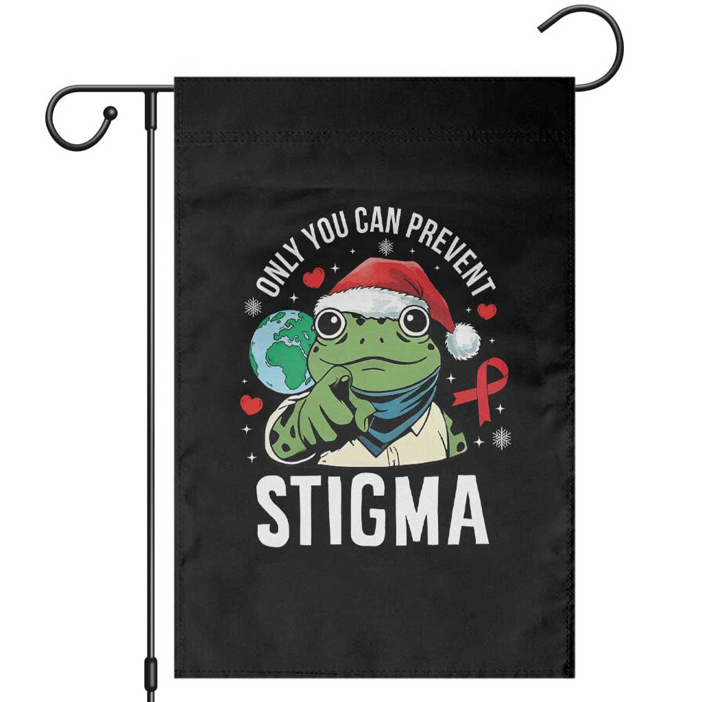 Resist Frog AIDS Awareness Christmas Garden Flag Only You Can Prevent Stigma - Print Your Wear