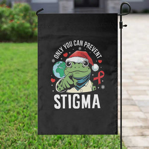 Resist Frog AIDS Awareness Christmas Garden Flag Only You Can Prevent Stigma - Print Your Wear